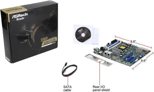 Alt view image 7 of 6 - AsRock Rack E3C246D4U Micro ATX Server Motherboard LGA 1151 Intel C246