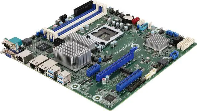 Main image of AsRock Rack E3C242D4U2-2T Micro ATX Server Motherboard LGA 1151 Intel C242 Dual 10 GLAN