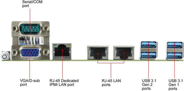 Alt view image 4 of 6 - AsRock Rack E3C242D4U2-2T Micro ATX Server Motherboard LGA 1151 Intel C242 Dual 10 GLAN