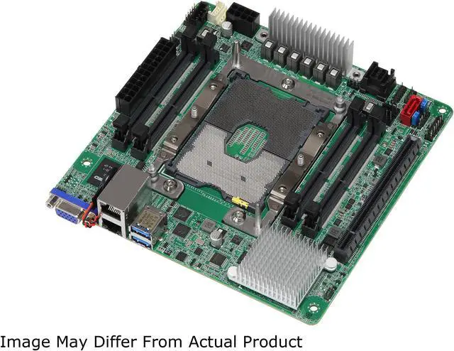 Alt view image 2 of 5 - AsRock Rack EPC621D4I-2M Mini-ITX Server Motherboard LGA3647 Intel C621 with 2 x M.2