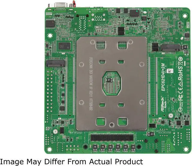 Alt view image 3 of 5 - AsRock Rack EPC621D4I-2M Mini-ITX Server Motherboard LGA3647 Intel C621 with 2 x M.2