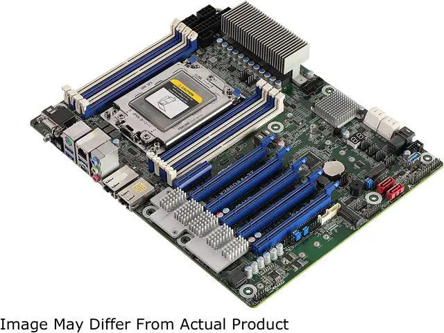 Alt view image 2 of 4 - AsRock Rack X399D8A-2T ATX Server Motherboard AMD TR4 4094P AMD X399 Dual 10 GLAN