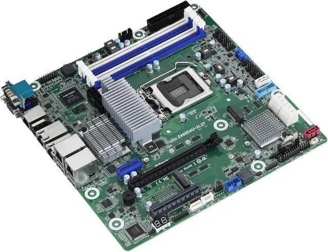Alt view image 3 of 7 - AsRock Rack Z490D4U-2L2T mATX Server Motherboard Intel 10th Gen. Core i9/i7/i5/i3, Pentium, Celeron Series Processors Z490