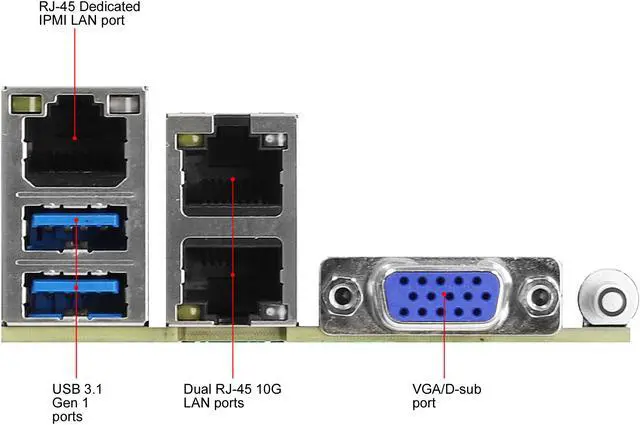 Alt view image 5 of 5 - AsRock Rack E3C246D4I-2T Mini-ITX Server Motherboard Intel LGA 1151 C246
