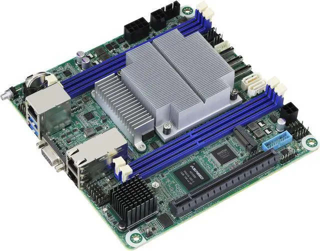 Alt view image 3 of 7 - AsRock Rack EPYC3451D4I2-2T Mini-ITX Server Motherboard SP4 AMD EPYC Embedded 3451