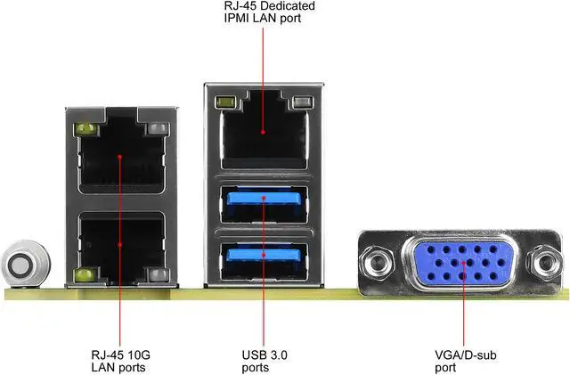 Alt view image 6 of 7 - AsRock Rack EPC621D6U-2T16R Micro ATX Server Motherboard LGA3647 Intel C621 Dual 10 GLAN LSI3616