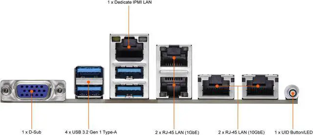 Alt view image 6 of 7 - AsRock Rack SPC621D8-2L2T ATX Server Motherboard Single Socket P+ (LGA 4189) Intel C621A