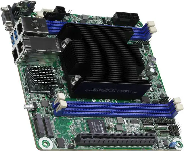 Alt view image 3 of 7 - AsRock Rack D2163D4I2-2T Mini-ITX Server Motherboard Intel Xeon D-2100 Series 12 core SOC