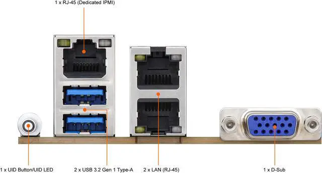 Alt view image 5 of 6 - AsRock Rack ROMED8U-2T Micro-ATX Server Motherboard AMD SP3 (LGA4094) EPYC 7003 and 7002 Series Dual 10GbE
