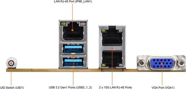 Alt view image 6 of 6 - AsRock Rack SPC621D8U-2T Micro ATX Server Motherboard LGA 4189 Intel C621A