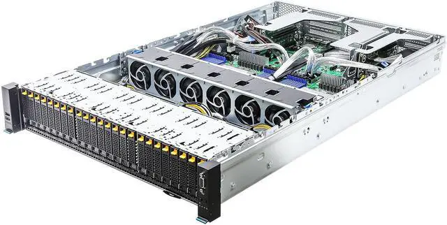Alt view image 3 of 3 - 2U Rackmount with 1+1, 80-PLUS Titanium, 2600W CRPS Dual Socket SP5 (LGA 6096), supports AMD EPYC™ 9005*/9004 (with AMD 3D V-Cache™ Technology) and 97x4 series processors