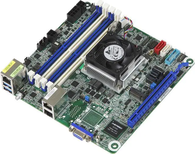 Alt view image 2 of 3 - ASRock Rack D1622D4I Mini-ITX SoC Server Motherboard Intel® Xeon® D 1600 Processor PCIe 3.0 Dual 1G LAN