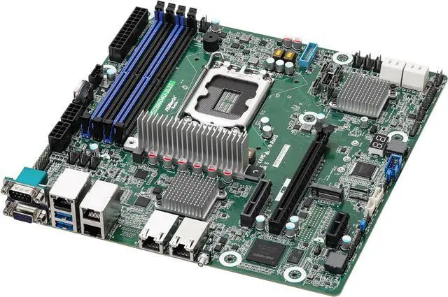 Alt view image 2 of 4 - ASRock Rack Server Motherboard EC266D4U-2L2T Micro-ATX Single Socket V1 (LGA 1700) Intel Xeon E-2400 series