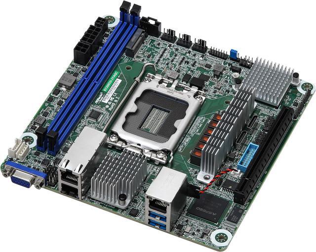 Alt view image 2 of 4 - ASRock Rack Server Motherboard EC266D2I-2T/AQC Mini-ITX 2x 10GLan Single Socket V1 (LGA 1700) Intel Xeon E-2400 series