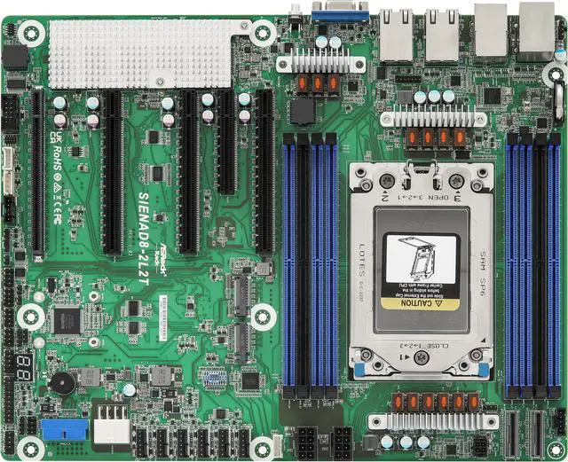 Main image of ASRock Rack Server Motherboard SIENAD8-2L2T ATX Single Socket SP6 (LGA 4844) AMD EPYC™ 8004