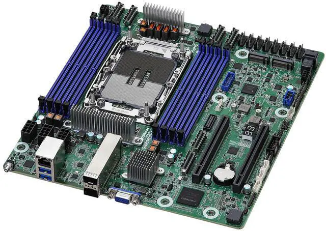 Alt view image 2 of 4 - AsRock Rack GNRD8UD-2Q Deep Micro-ATX Server Motherboard