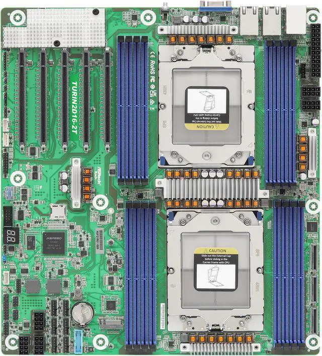 Main image of ASRock Rack Server Motherboard TURIN2D16-2T EEB Dual Socket AMD EPYC™ 9005*/9004 Dual 10GbE