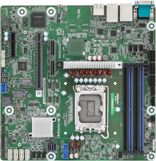 Alt view image 4 of 4 - ASRock Rack Server Motherboard W880D4U Micro-ATX Single Socket LGA 1851  Intel® Core™ Ultra Desktop Processors (Series 2)