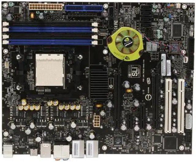 Alt view image 3 of 7 - XFX MB-N590ASH9 AM2 NVIDIA nForce 590 SLI MCP ATX AMD Motherboard