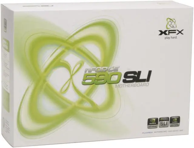 Alt view image 7 of 7 - XFX MB-N590ASH9 AM2 NVIDIA nForce 590 SLI MCP ATX AMD Motherboard