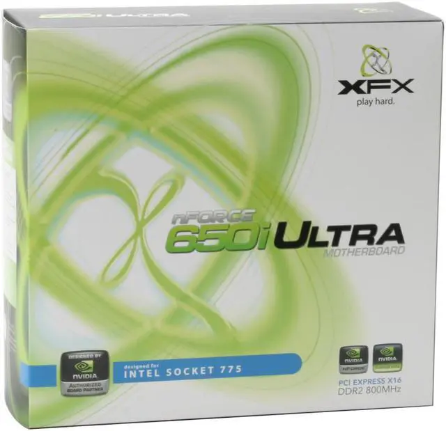 Alt view image 6 of 6 - XFX MB-N650-IUL9 LGA 775 NVIDIA nForce 650i Ultra ATX Intel Motherboard