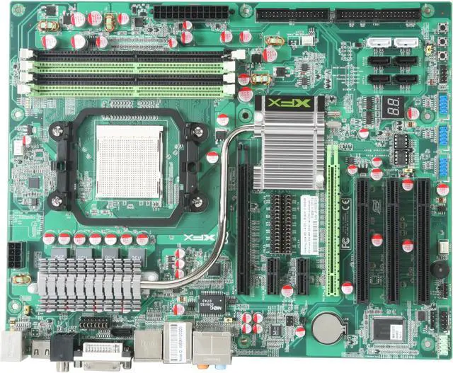 Alt view image 3 of 5 - XFX MDA72P7509 AM2+/AM2 NVIDIA nForce 750a SLI HDMI ATX AMD Motherboard