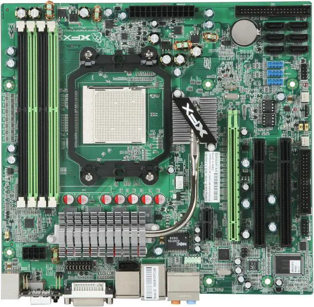 Alt view image 3 of 5 - XFX MIA78S8209 AM2+/AM2 NVIDIA GeForce 8200 HDMI Micro ATX AMD Motherboard