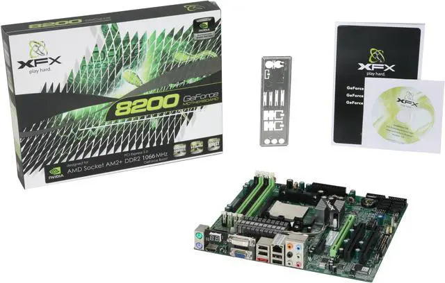 Alt view image 5 of 5 - XFX MIA78S8209 AM2+/AM2 NVIDIA GeForce 8200 HDMI Micro ATX AMD Motherboard