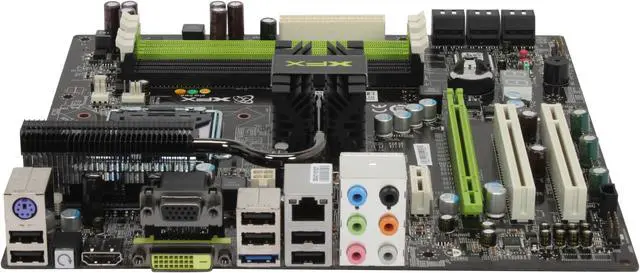 Alt view image 2 of 5 - XFX MI93007 AS9 LGA 775 NVIDIA GeForce 9300 HDMI Micro ATX Intel Motherboard