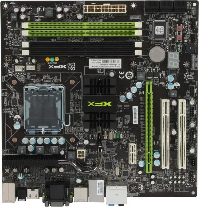 Alt view image 3 of 5 - XFX MI93007 AS9 LGA 775 NVIDIA GeForce 9300 HDMI Micro ATX Intel Motherboard