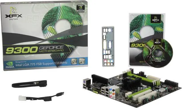 Alt view image 5 of 5 - XFX MI93007 AS9 LGA 775 NVIDIA GeForce 9300 HDMI Micro ATX Intel Motherboard