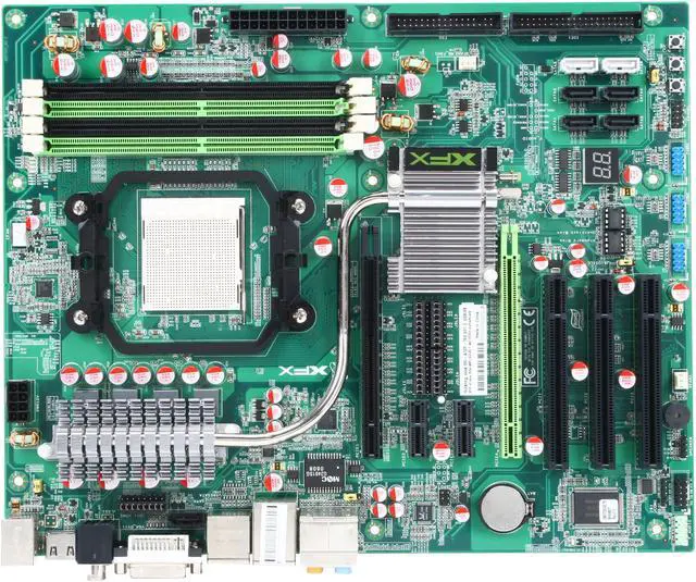 Alt view image 2 of 5 - XFX MDA72P7509 AM2+/AM2 NVIDIA nForce 750a SLI HDMI ATX AMD Motherboard