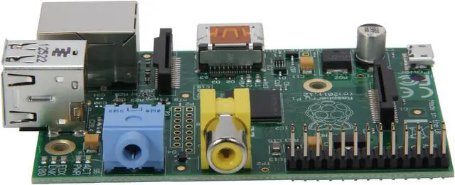 Alt view image 3 of 6 - Newark Raspberry Pi Model B RASPBRRY-PCBA512  Motherboard/CPU/VGA Combo Broadcom BCM2835 700MHz ARM1176JZFS