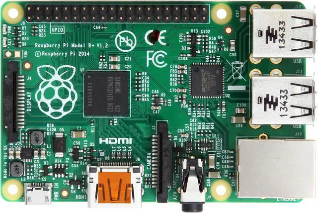 Alt view image 4 of 6 - Raspberry Pi B+ Broadcom BCM2835 SoC ARM11 700 MHz Low Power ARM1176JZFS Applications Processor Motherboard / CPU / VGA Combo