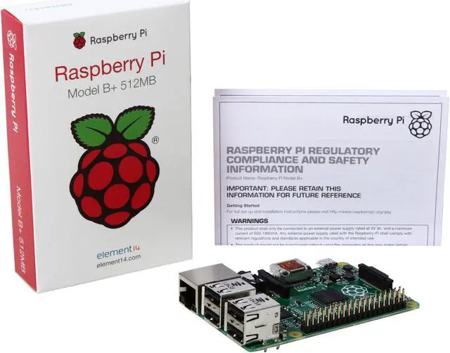 Alt view image 6 of 6 - Raspberry Pi B+ Broadcom BCM2835 SoC ARM11 700 MHz Low Power ARM1176JZFS Applications Processor Motherboard / CPU / VGA Combo