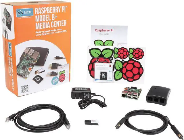 Alt view image 7 of 7 - Raspberry Pi Model B+ Media Center Kit