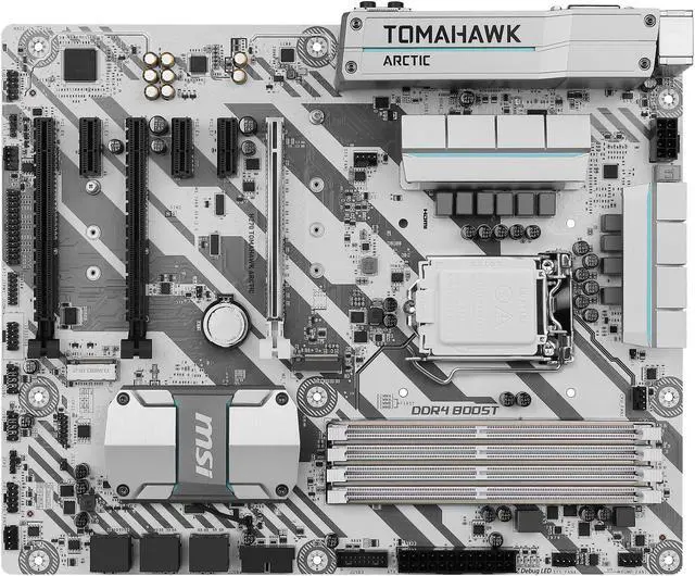 Alt view image 8 of 10 - MSI H270 TOMAHAWK ARCTIC LGA 1151 Intel H270 HDMI USB 3.1 ATX Motherboards - Intel
