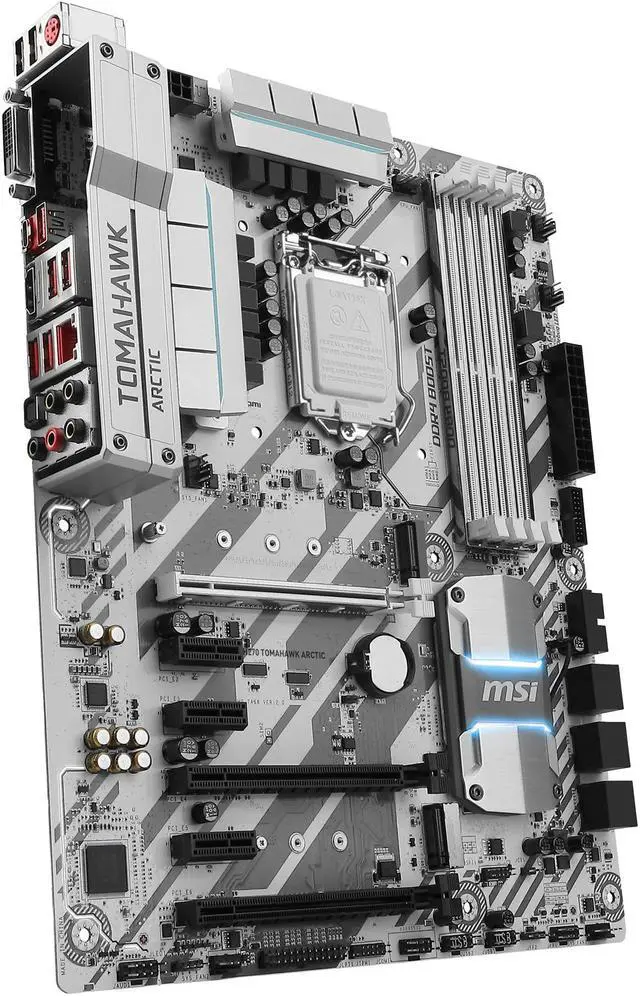 Alt view image 7 of 10 - MSI H270 TOMAHAWK ARCTIC LGA 1151 Intel H270 HDMI USB 3.1 ATX Motherboards - Intel