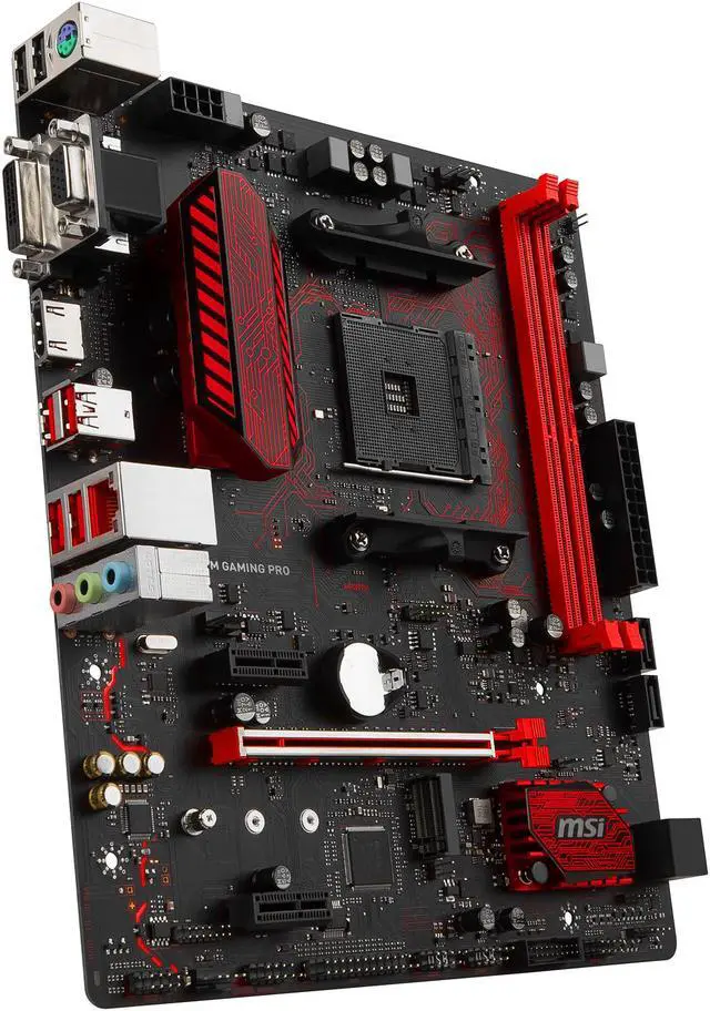 Alt view image 5 of 9 - MSI A320M Gaming PRO AM4 AMD A320 USB 3.1 HDMI Micro ATX AMD Motherboard