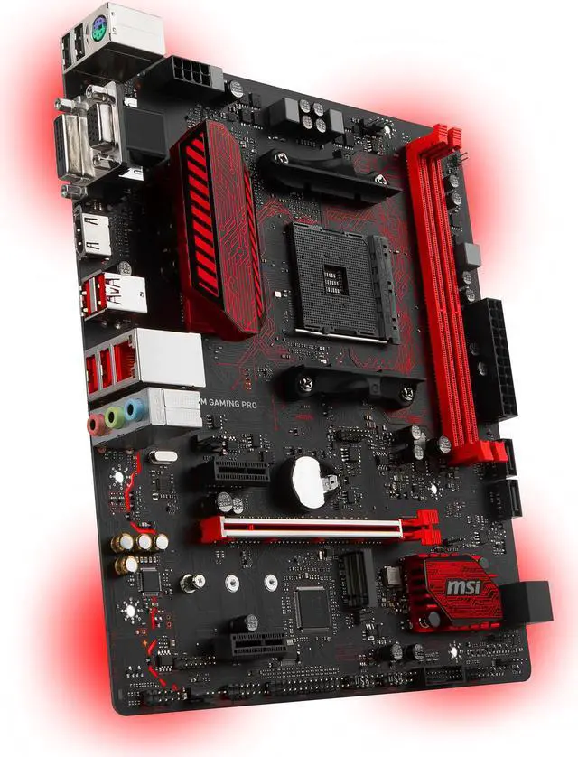 Alt view image 8 of 9 - MSI A320M Gaming PRO AM4 AMD A320 USB 3.1 HDMI Micro ATX AMD Motherboard
