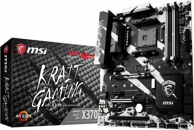Alt view image 6 of 6 - MSI X370 KRAIT GAMING AM4 AMD X370 USB 3.1 HDMI ATX AMD Motherboard