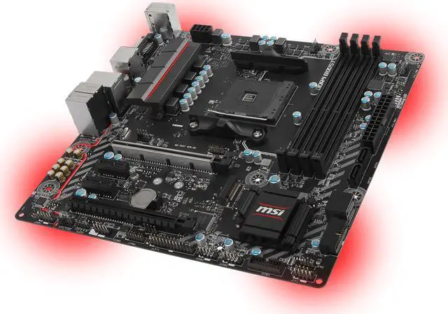 Main image of MSI B350M MORTAR AM4 AMD B350 USB 3.1 HDMI Micro ATX AMD Motherboard