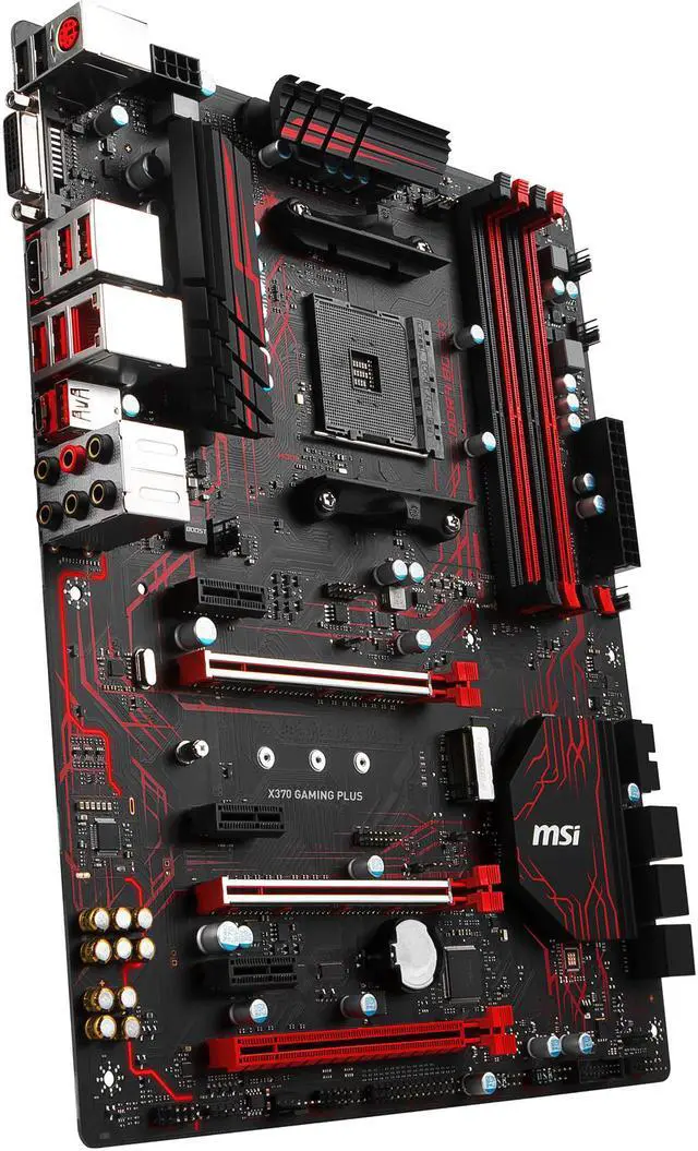 Alt view image 3 of 5 - MSI PERFORMANCE GAMING X370 GAMING PLUS AM4 AMD X370 USB 3.1 HDMI ATX AMD Motherboard