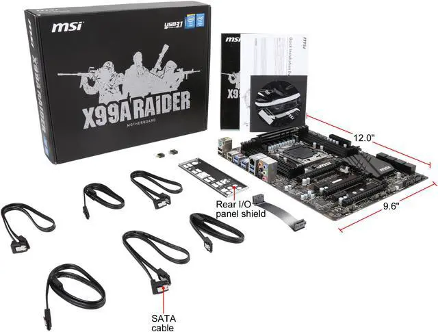 Alt view image 5 of 5 - MSI Extreme Gaming Intel X99 LGA 2011 DDR4 USB 3.1 ATX Motherboard (X99A Raider)