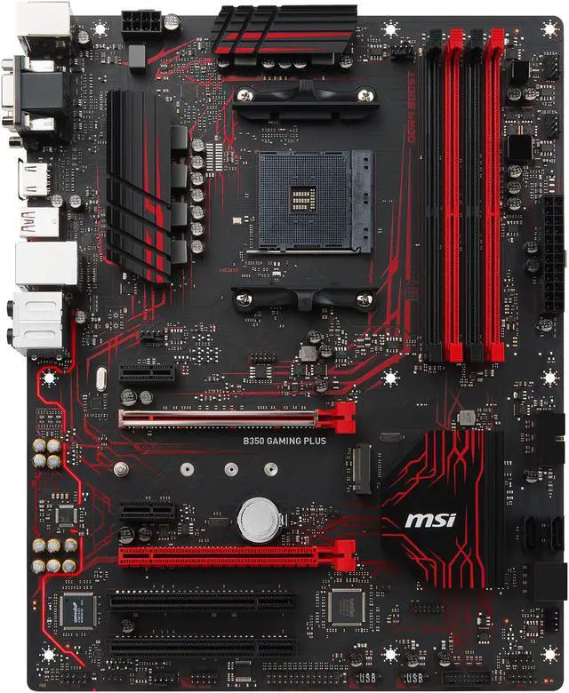 Alt view image 2 of 5 - MSI PERFORMANCE GAMING B350 GAMING PLUS AM4 AMD B350 USB 3.1 HDMI ATX AMD Motherboard