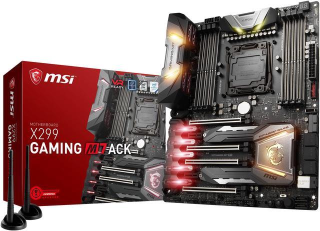 Alt view image 6 of 6 - MSI ENTHUSIAST GAMING X299 GAMING M7 ACK LGA 2066 Intel X299 ATX Intel Motherboard