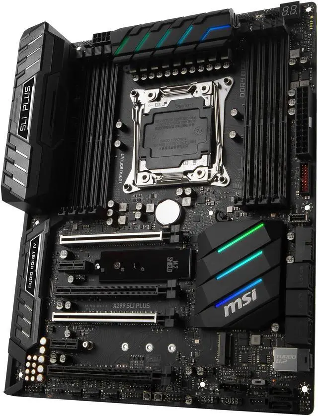 Alt view image 2 of 4 - MSI PRO X299 SLI PLUS LGA 2066 Intel X299 ATX Intel Motherboard