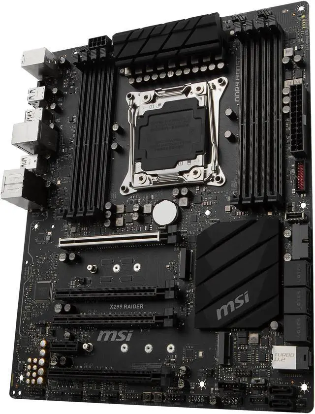 Alt view image 2 of 10 - MSI X299 RAIDER LGA 2066 Intel X299 USB 3.1 ATX Intel Motherboard