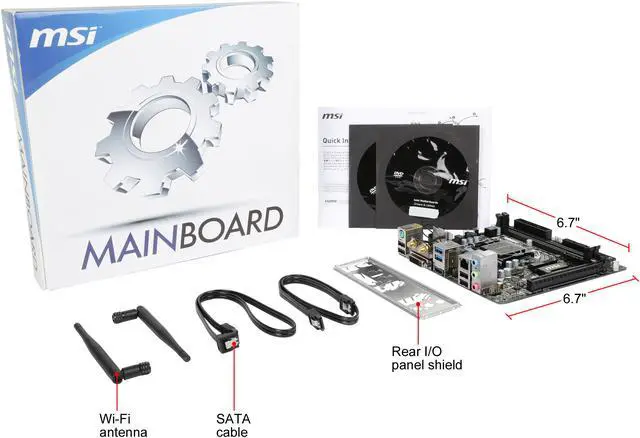 Alt view image 5 of 5 - MSI H110I Pro AC LGA 1151 Intel H110 HDMI USB 3.1 Mini ITX Intel Motherboard