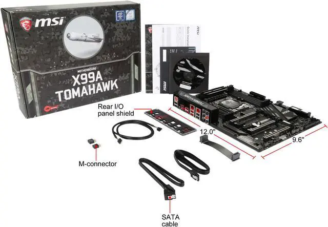 Alt view image 5 of 5 - MSI X99A TOMAHAWK LGA 2011-v3 Intel X99 USB 3.1 ATX Motherboards - Intel